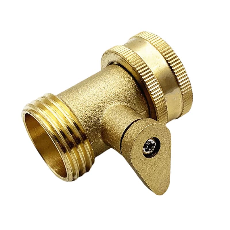 3/4 Valvola di intercettazione del tubo da giardino Connettore del rubinetto del tubo dell'acqua in ottone per la riparazione del collegamento del giunto dell'accoppiatore per irrigazione del giardino