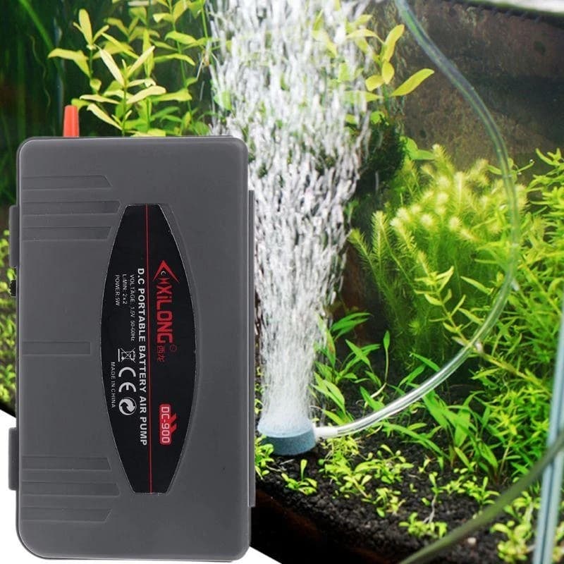 D8KF Pompa d per acquario silenziosa Pompe portatili per acquari da 5 W per pesca alimentate a batteria