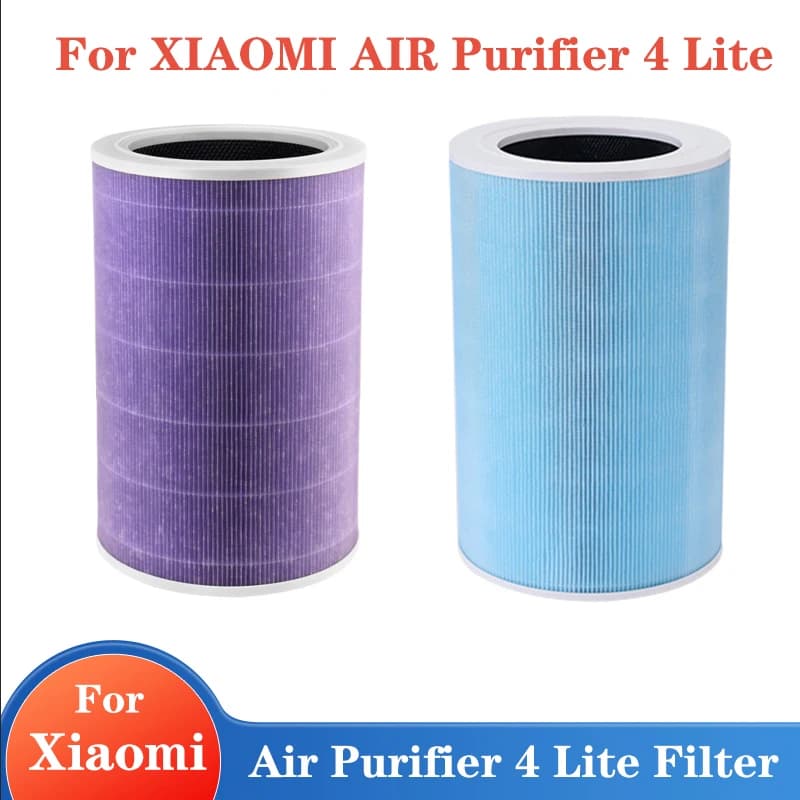 Filtro HEPA di ricambio compatibile con Xiaomi 4 Lite Mi Air Purifier, filtro ad alta efficienza con carbone attivo per la pulizia dell'aria e la rimozione della polvere