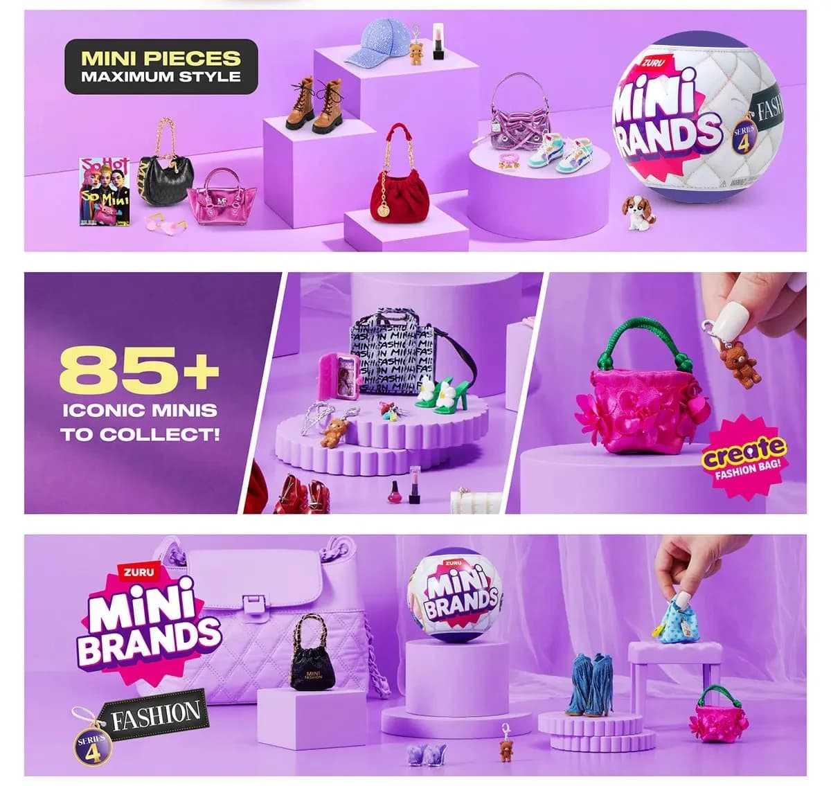 【Nuovo Prodotto】Zuru Finger Collector's Mini Fashion Ball 4a Generazione Blind Box - Pallina Decorativa Accessorio Moda