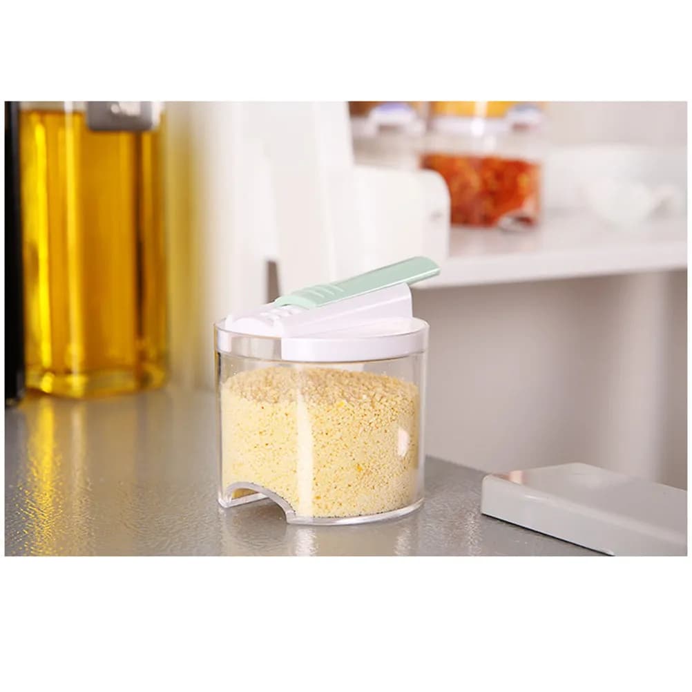 5Packs Seasoning Shaker Set Safe PP Plastic Dishwasher Friendly Rustless Stackable Airtight Containers for Home Kitchen Spice
