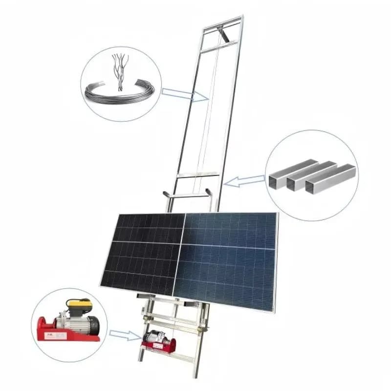 [Vendita calda] Scaletta verticale Pannello fotovoltaico Pannello solare in acciaio Ascensore elettrico per carico Funzione di vibrazione superiore personalizzabile