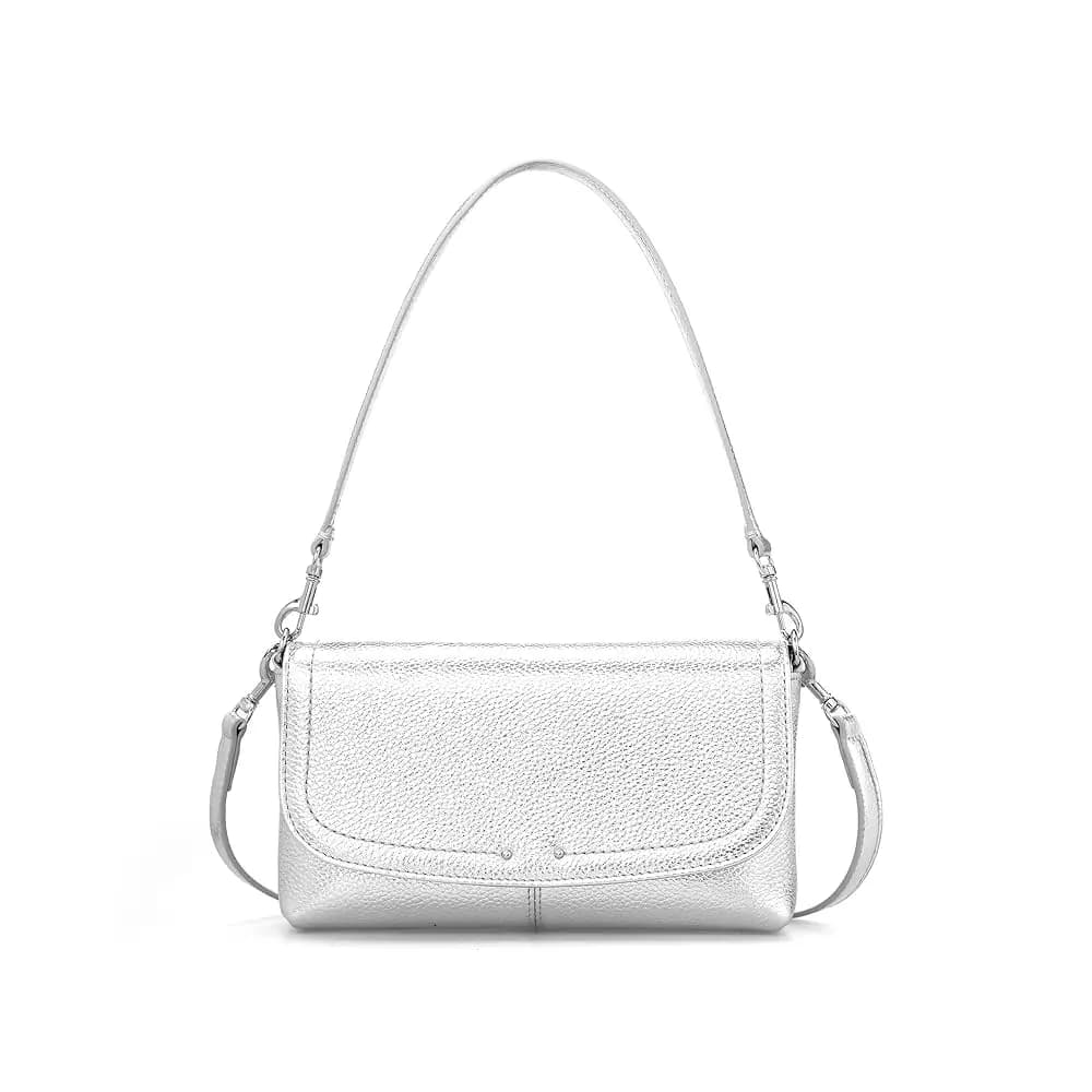 Borse a Tracolla Piccole in Vera Pelle per Donne, Borsetta con Portafoglio RFID Integrato, Trendy Borsa per Cellulare e Tracolla