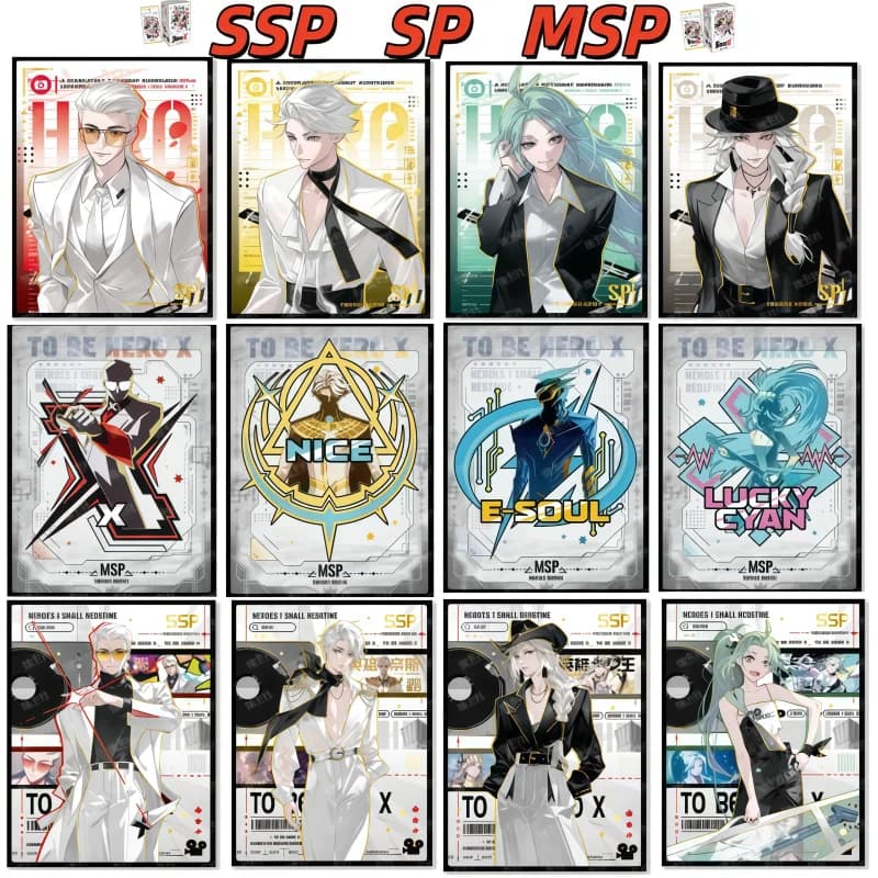 Genuine To Be Hero X Convex Hero Card I Am The Hero Series Anime Game Character X Queen Nice Collection SSP MSP SP Rare Cards