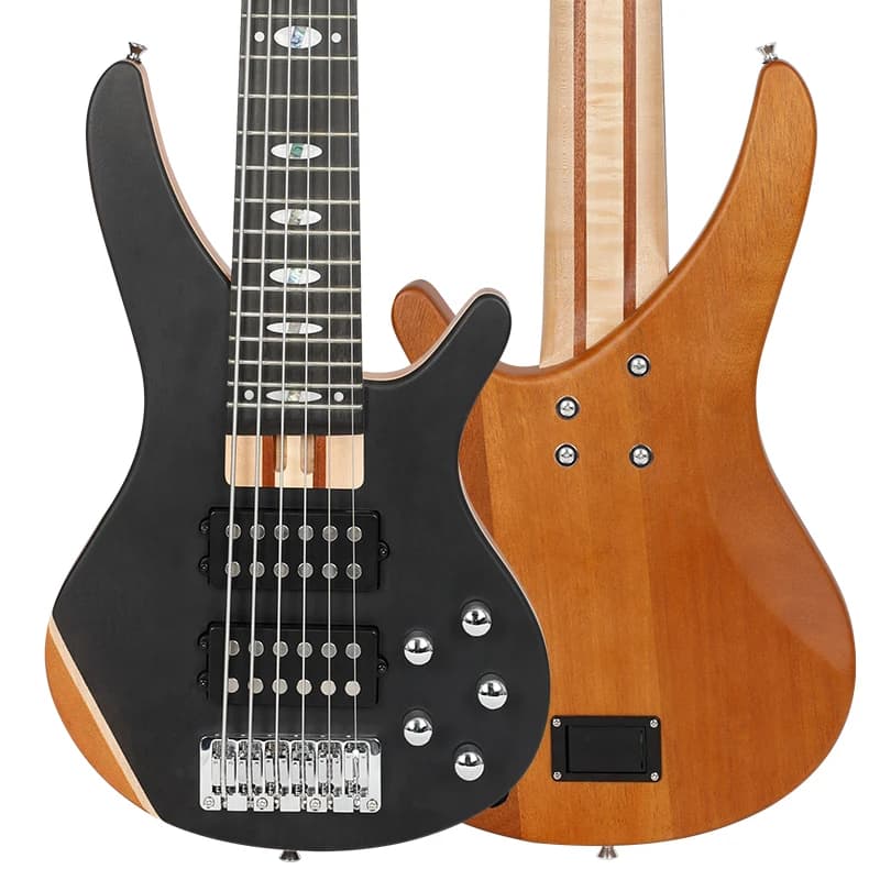 Basso Elettrico Professionale a 4/5/6 Corde, 24 Tasti, con Pickup Attivo e Amplificatore