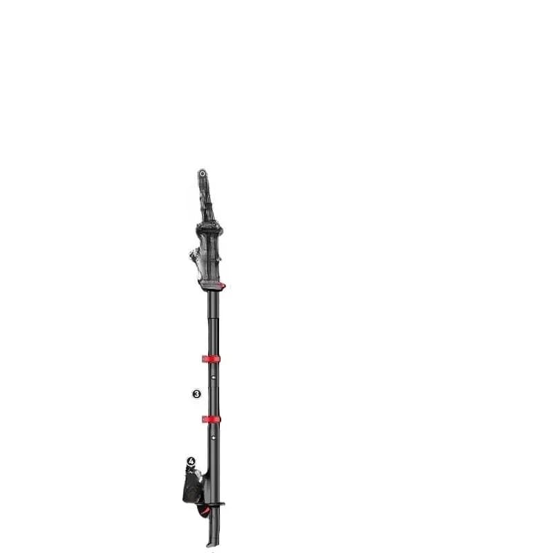 Rechargeable telescopic electric saw for pruning high branches, with extendable rod, for gardening and work at altitude