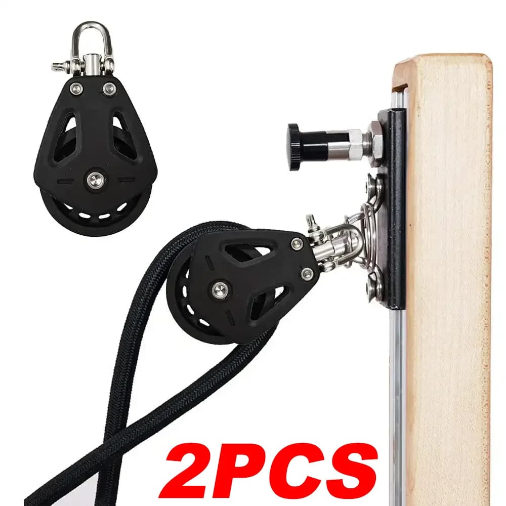 Puleggia ad alto carico Testa universale Grillo girevole Puleggia singola Blocco cuscinetto semplice Runner di corda Accessori universali per barche