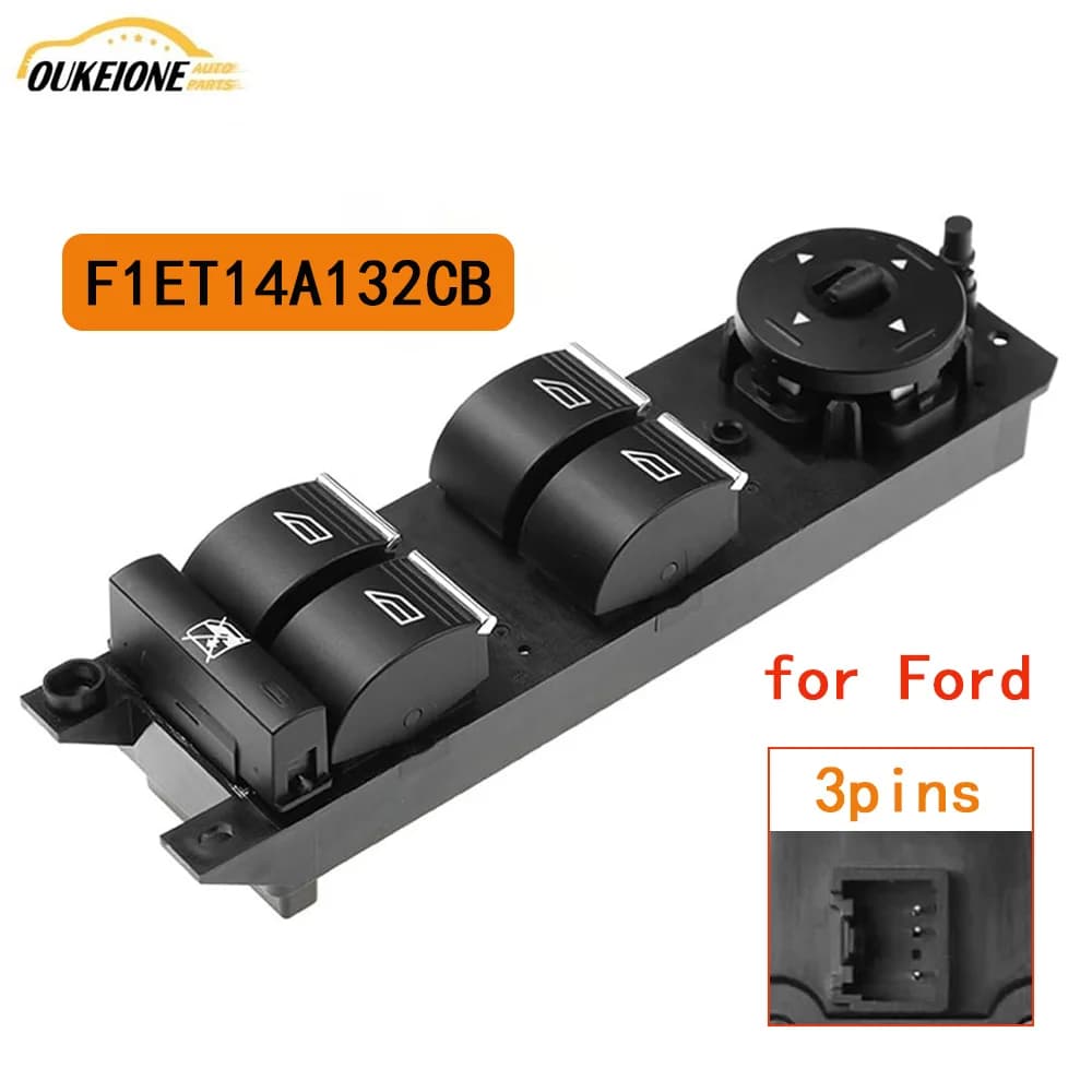 Muslimelectric Master Power Window Control Switch pulsante alzacristallo per 2012 2013 2014 2015 2016 2017 Ford Focus ST