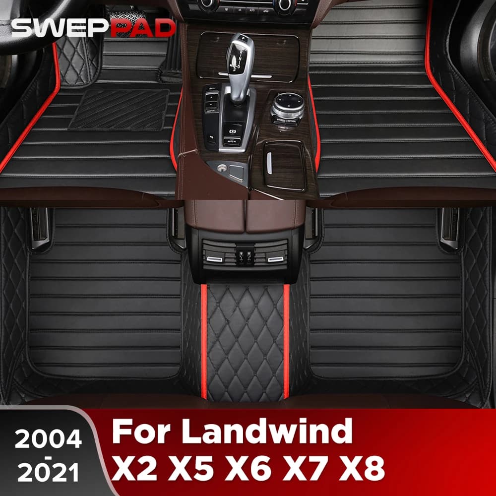 Tappetini per Auto Landwind X2 X5 X6 X7 X8 2004-2021, Copertura in Moquette per Tutte le Stagioni, Protezione Interna, Accessori