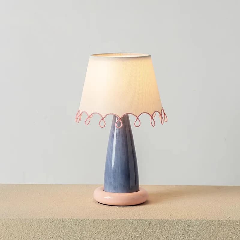 Bedroom bedside decorative ambient light LOOP pink desk lamp dimmable eye protection creative bedside table