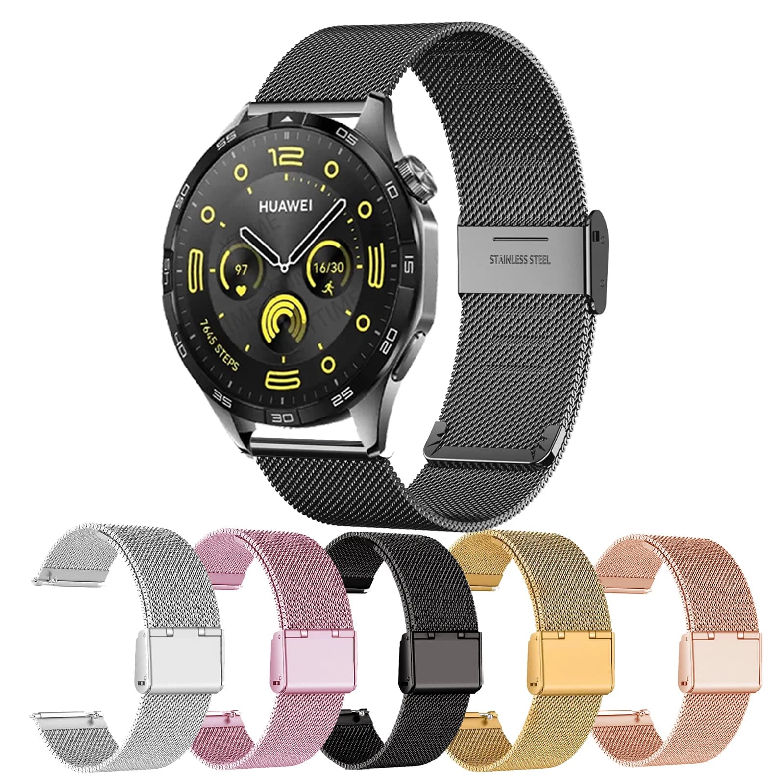 Per Huawei Watch 4/3/3 Pro/Buds/Ultimate cinturino da polso 20mm 22mm cinturino in metallo per Huawei GT 4 3 2 46mm 42mm/GT3 GT2 Pro braccialetto