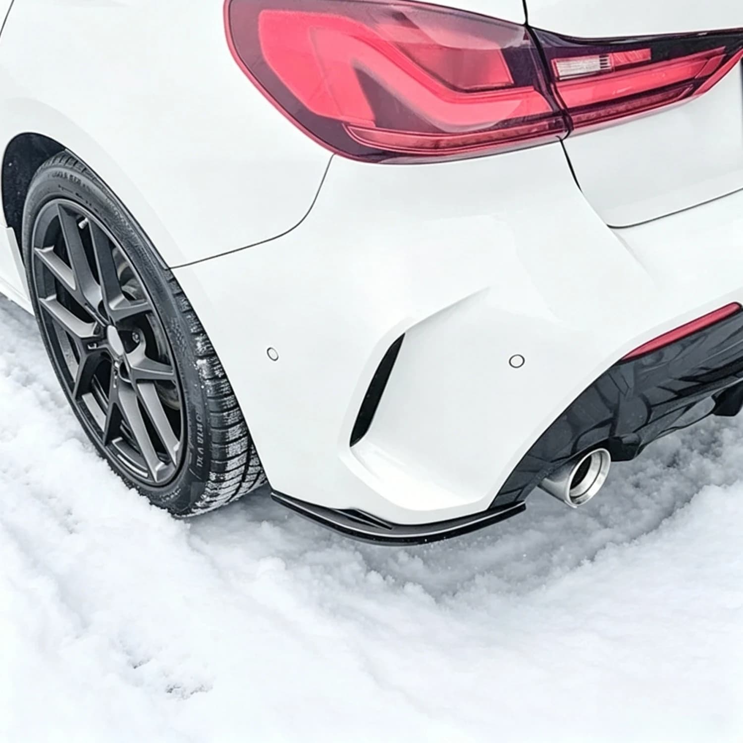 2Pcs Car Rear Bumper Diffuser Side Splitters For BMW 1 Series F40 M-PACK 118i 128i M135i 2019-2024 Tuning Gloss Black Body Kits
