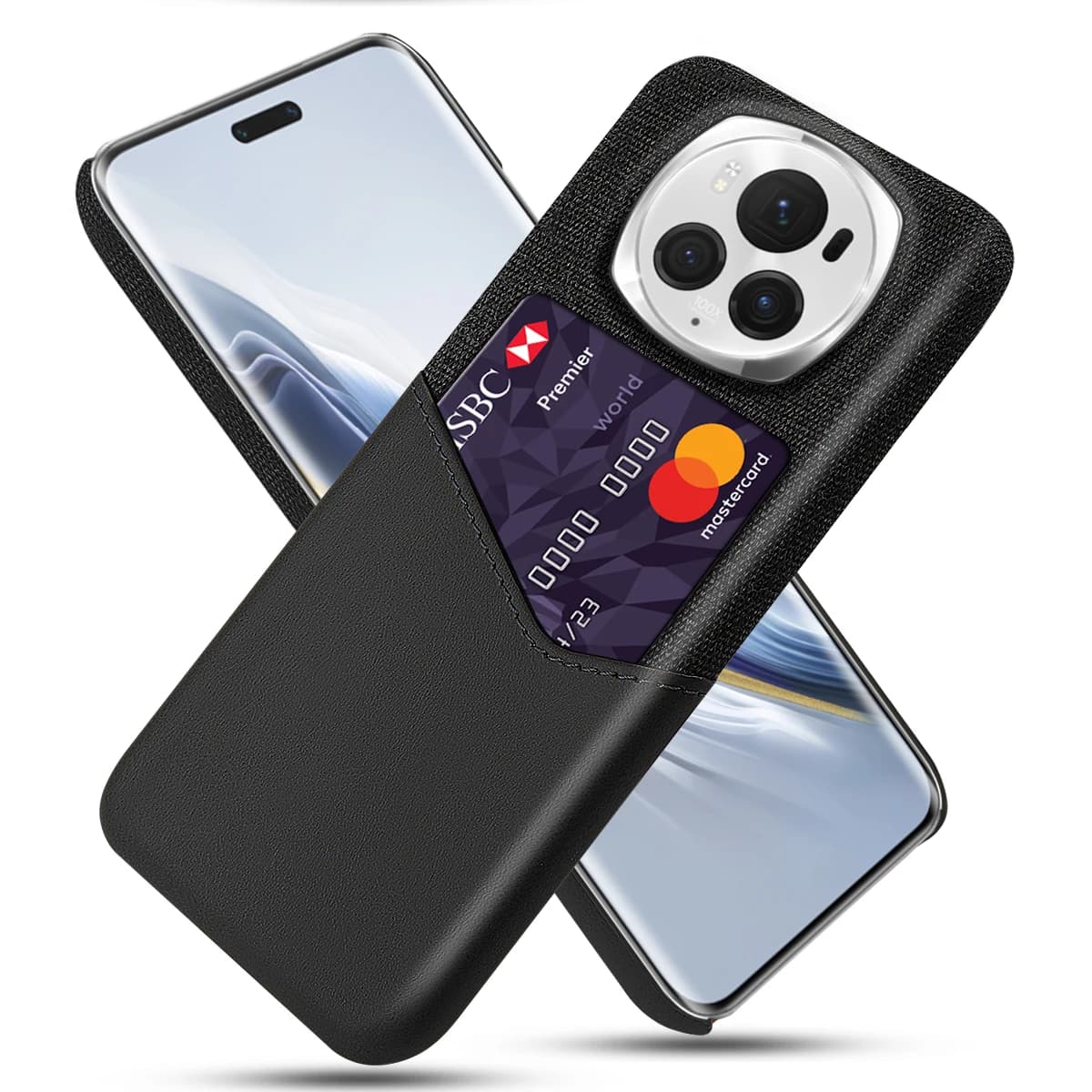 Business Case For Honor Magic6 Pro Funda Febric Card Holder Cover For Honor Magic 6 Pro 6pro 6.8" BVL-AN16 Case Capa Coque