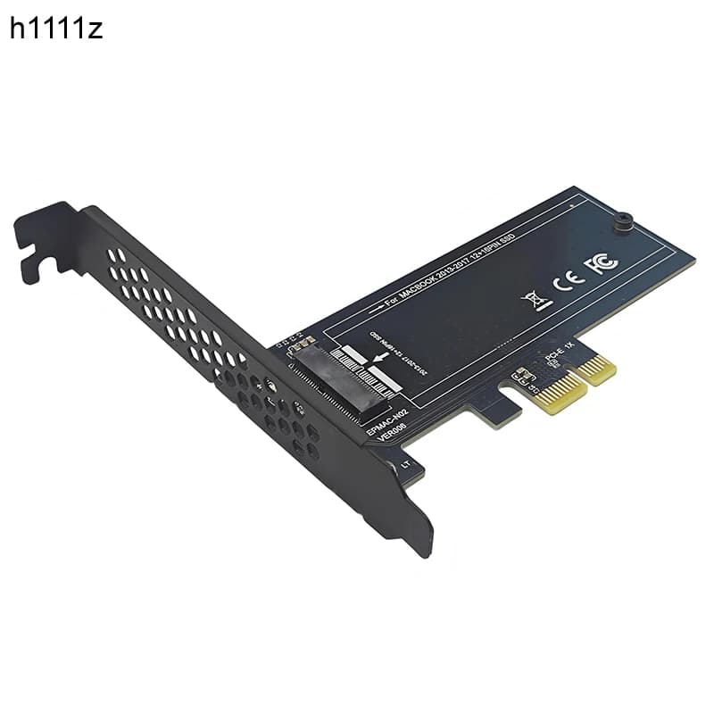 Convertitore scheda di espansione SSD PCI Express X1 a Macbook 2013-2017 12 + 6 pin Adattatore SSD PCIE 1X a NVME per A1465 A1466 A1398 A1502