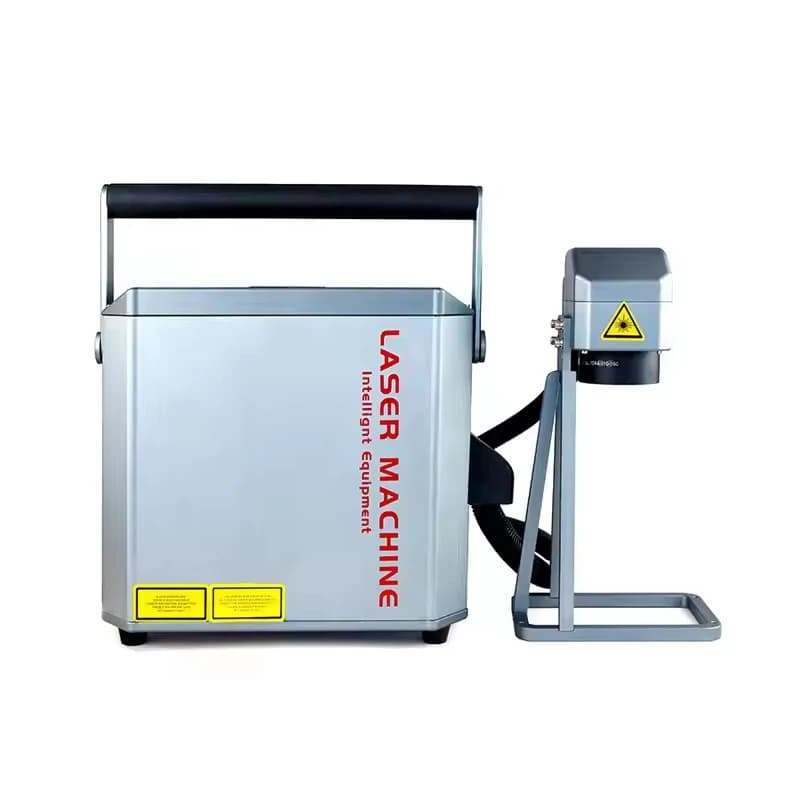 Macchina per Incisione Laser Portatile 20W, Marcatore Laser a Fibra Manuale, Stampante per Loghi