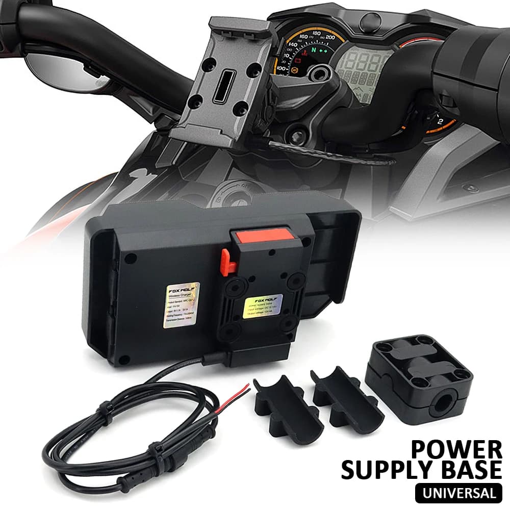 Nuova staffa di navigazione per caricabatterie Wireless per moto ricarica rapida per Kawasaki Versys 650 per Yamaha Tracer 7 staffa GPS universale