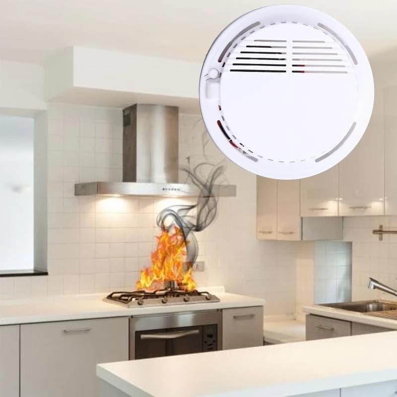 Sistema allarme con sensore antincendio rilevatore fumo portatile per ufficio domestico