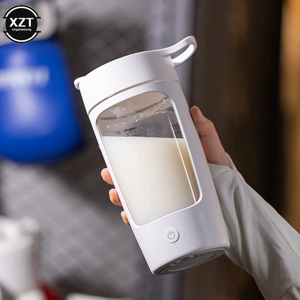 650Ml Electric Protein Shaker Bottle For Serum Protein Mixing USB Sport Fitness Gym Outdoor Travel Bottle