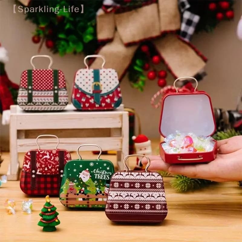 Christmas decorations, tin bags, candy boxes, baby gift boxes, small tin boxes, biscuits gift boxes, house boxes