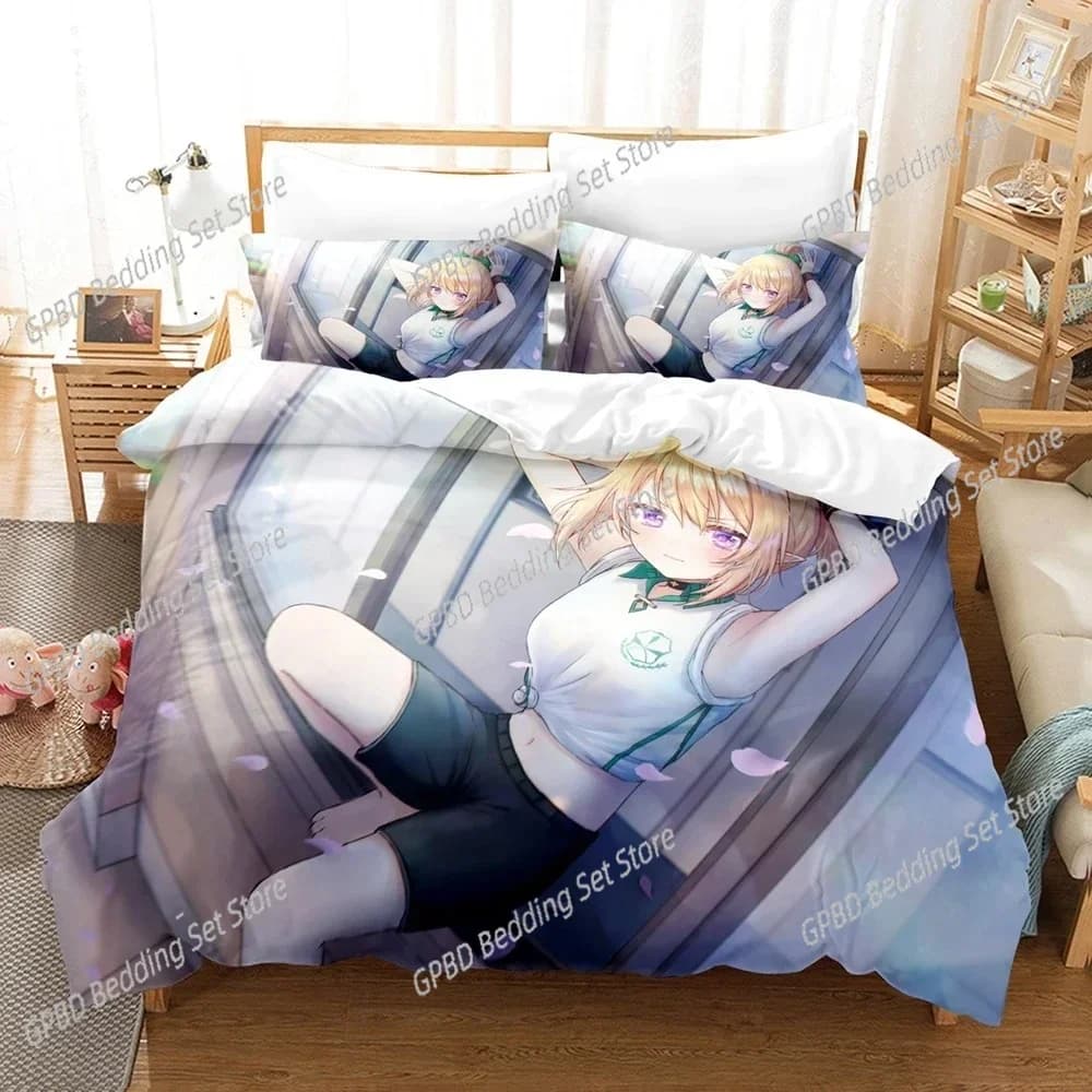 Anime Girls The Ryuo's Work Is Never Done 3D NEW Duvet Cover Pillowcase Bedding Set Adult Boy Girl Bedroom Single Double Large