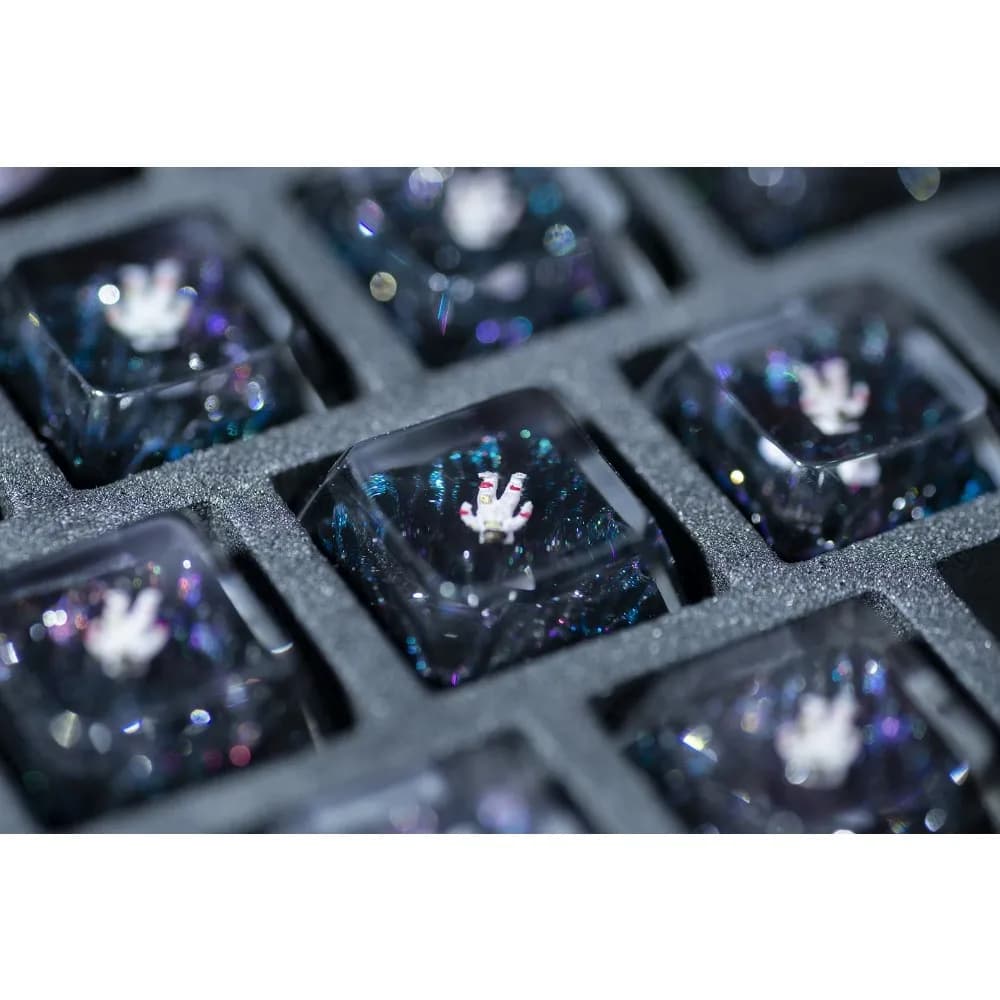 Keycap Personalizzati a Tema Astronauta, Creativi e Artistici, SA OEM DOM 1U, per Tastiera Meccanica, Accessorio per Giochi, Regalo