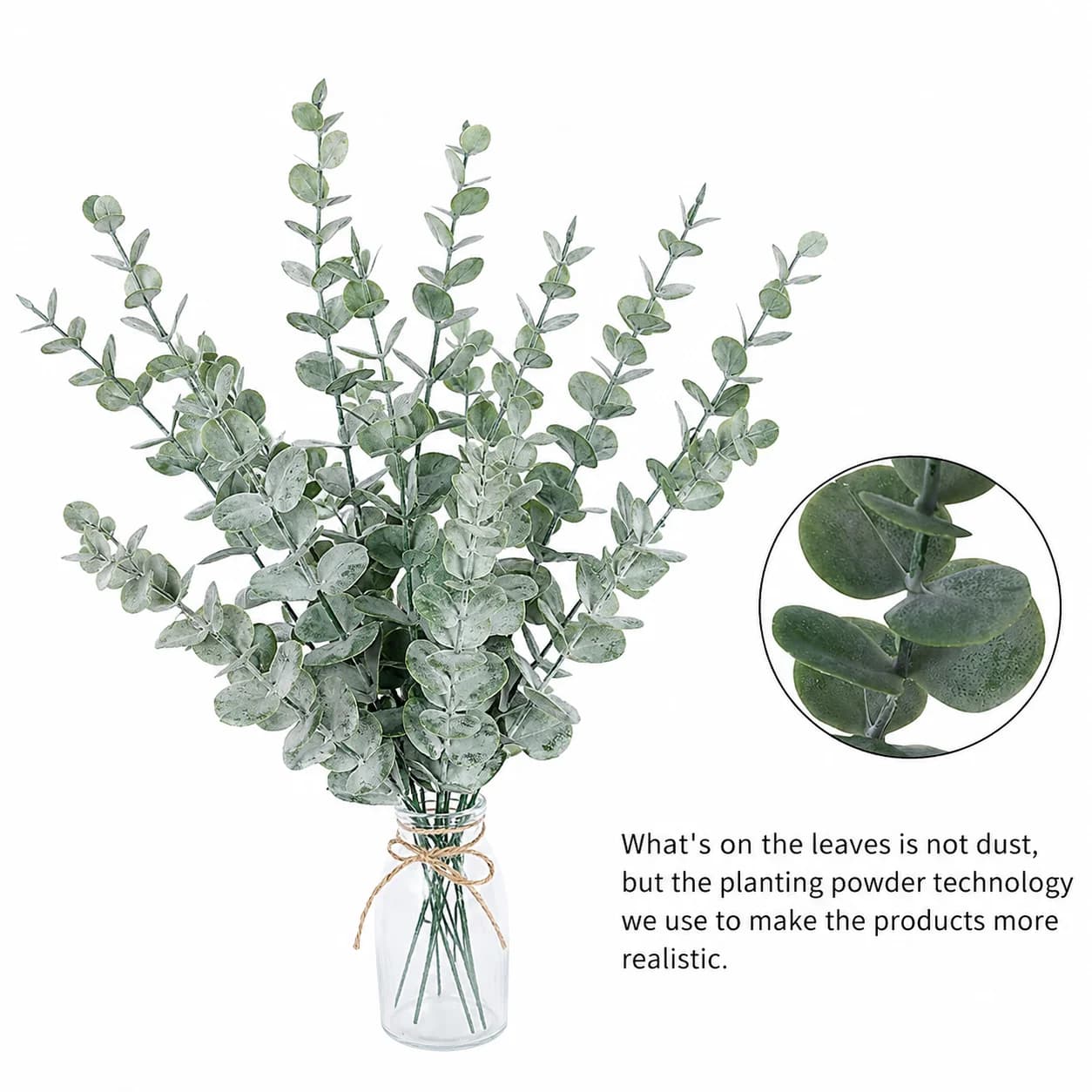 Artificial Eucalyptus Plants Branches 30/60pc Bulk Fake Flower for Home Office Centerpiece Wedding DIY Floral Arrangement Decor