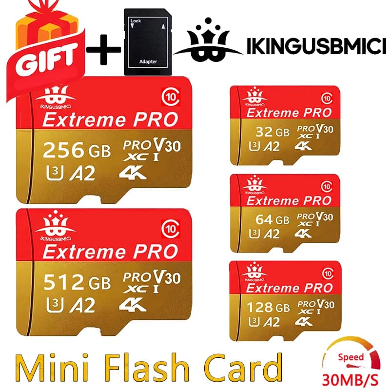 Original micro sd card 256GB 512GB 64GB 32GB Memory Card TF Class 10 UHS-1 flash card Memory for Samrtphone PC