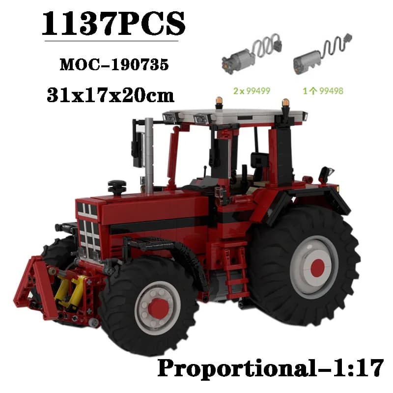 Nuovo MOC-190735 costruzione di trattori agricoli blocchi di costruzione fai da te 1137 pezzi regalo di compleanno per adulti regalo di natale per bambini