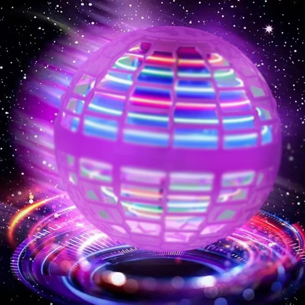Orbe volante Palla Boomerang Luci a LED Volare Spinner Drone Palla magica Palla volante Giocattolo Giocattoli luminosi Regali di compleanno per bambini di Halloween