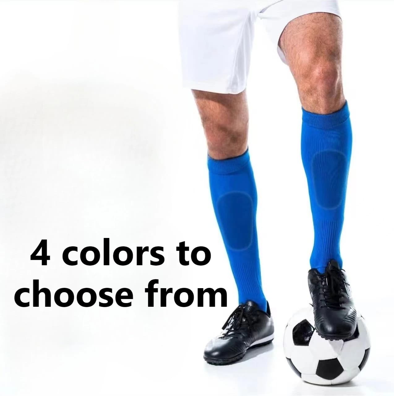 1 paio di parastinchi da calcio XS/S/M per bambini e adulti, calze con protezioni per gambe rimovibili, protezioni per polpacci da allenamento, per pallavolo