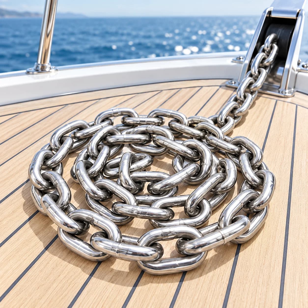 Anchor Chain 316 Stainless Steel Replacement Hardware for Mooring and Windlass Use on Fishing Boats Yachts and Marine Vessels