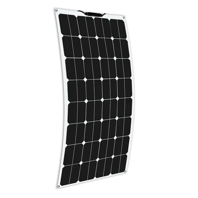 PANNELLO SOLARE da 100 W Kit flessibile Pannello semi solare leggero per case di roulotte Cella monocristallina energetica 100 W 100 Watt 12 V