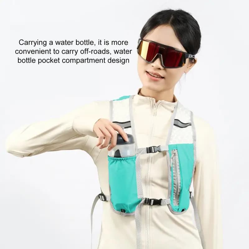 Running vest Reflective backpack for hydration, light vest for running water bottle, for climbing, hiking, camping
