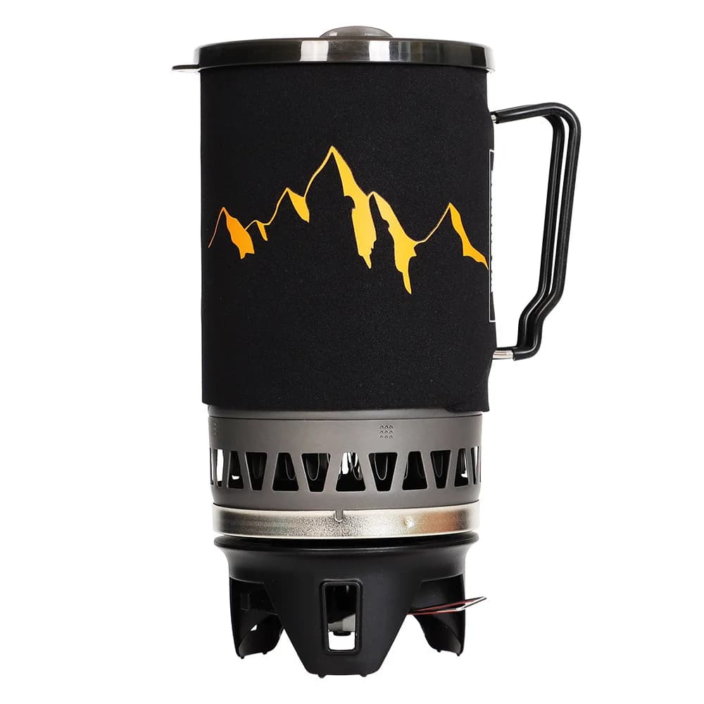 Cooking System with Gas Stove from Camping, Lightweight and Portable, with Heat Harvest