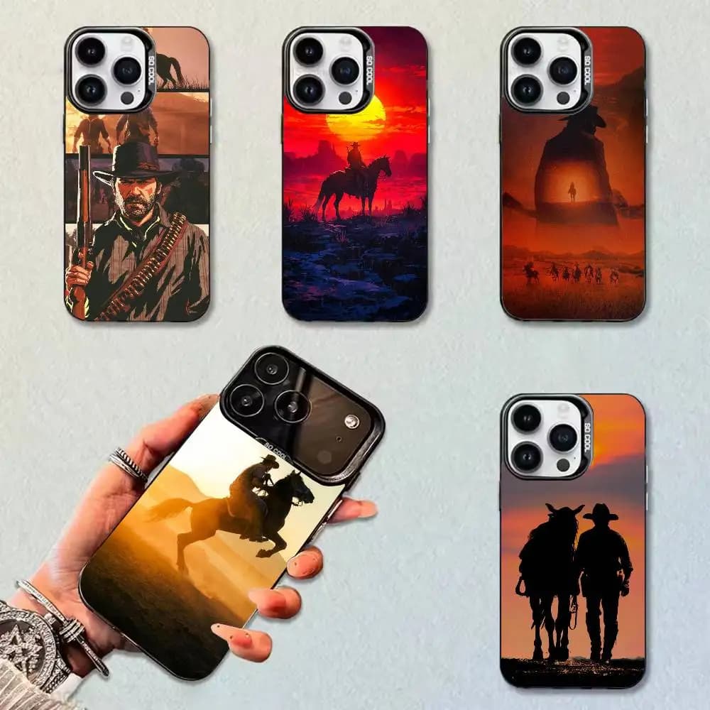 Red Dead R-Redemption Morgan Phone Case Color Silver Case For iPhone 17,16,11,12,13,14,15 Plus,Pro Max,XS