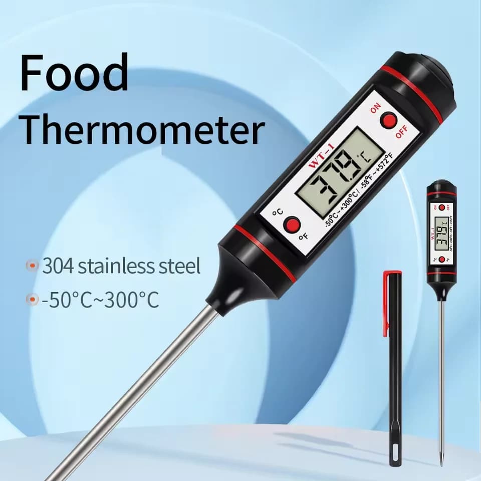 -50-300℃ Digital Food Thermometer For Meat Kitchen Cooking Water Milk Food Probe Temperature Meter BBQ Electronic Oven Tool weather station termometro digital termometer