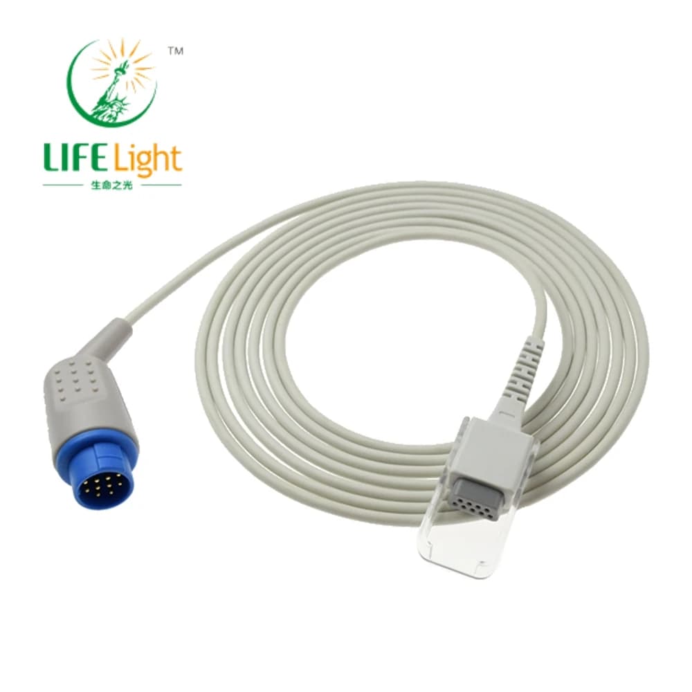 Extension Adapter Cable Compatible for Monitor SPO2 Sensor B*RUKER Pulsossimeter, Spo2 Sensor Extension Connector