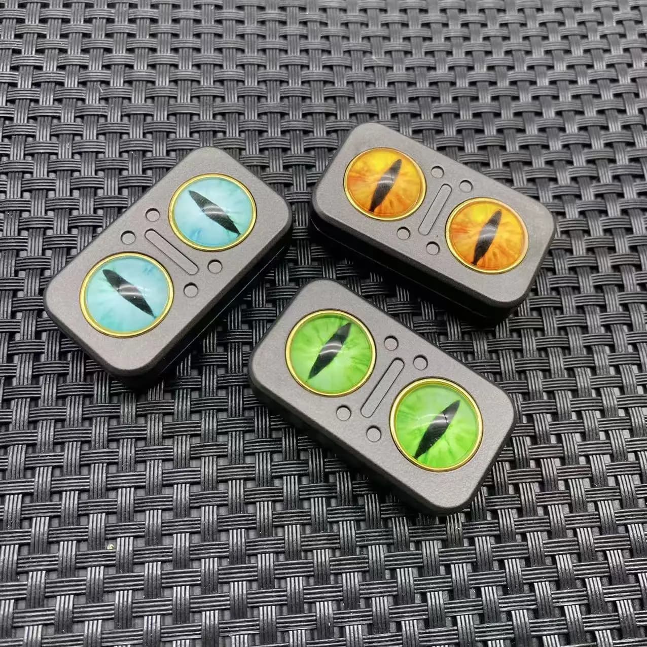 Gufo rotante cursore meccanico push card magnetico clicker Fidget Spinner piastra di spinta giocattolo sensoriale antistress in lega EDC