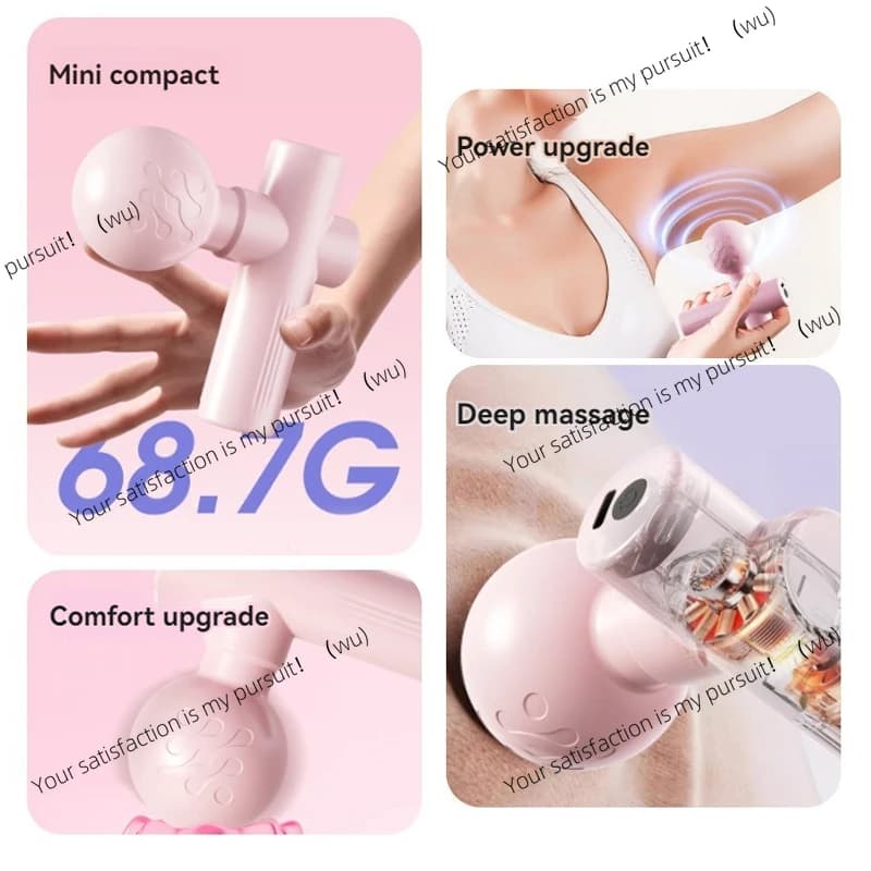 New mini USB massage gun, vibration for relaxation of band muscles, fitness equipment for massage, tendons to grab the neck