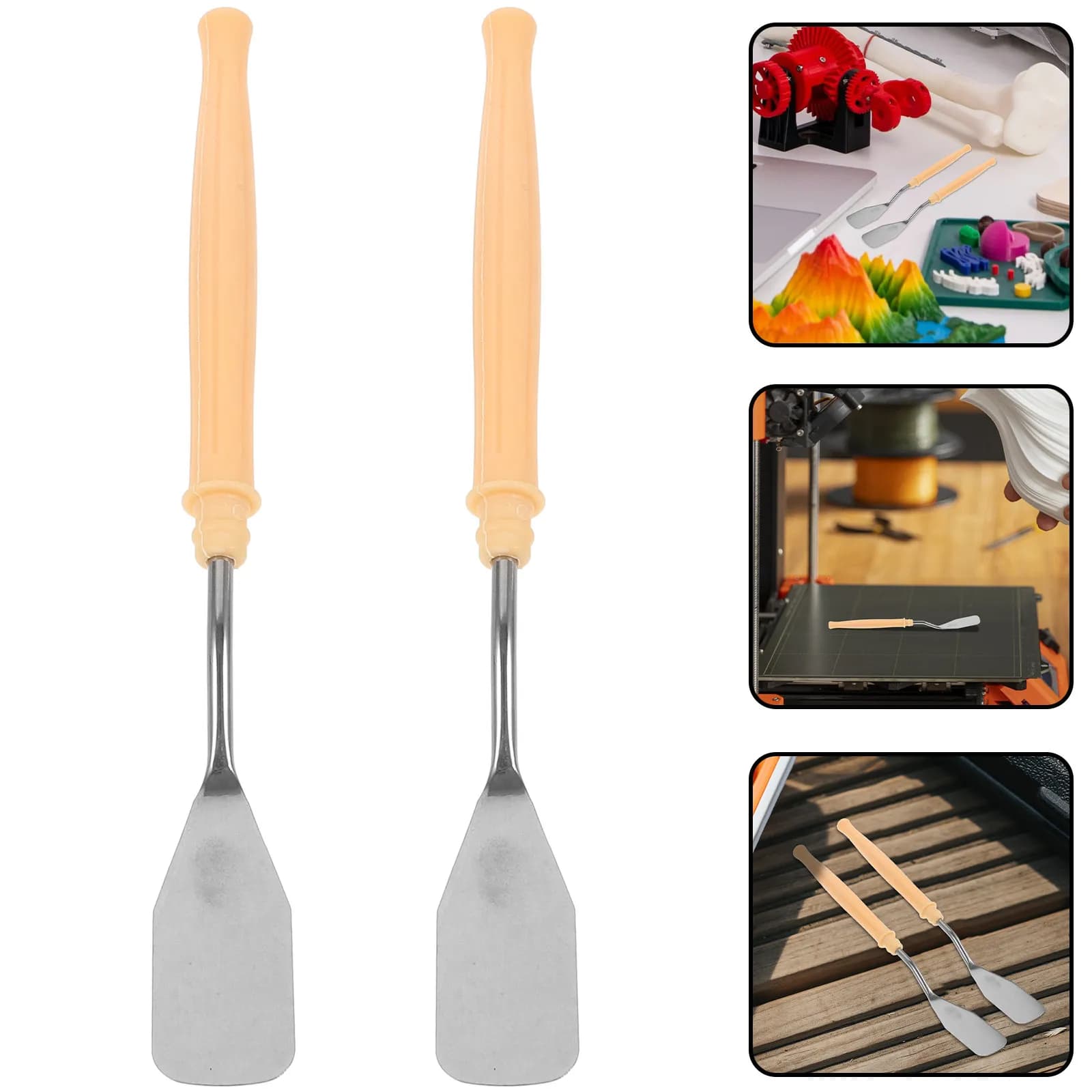 Kit di Strumenti Essenziali per Stampante 3D: 2 Pezzi di Pennelli per Pulizia Ugelli e Piccole Parti, Compatto e Affidabile