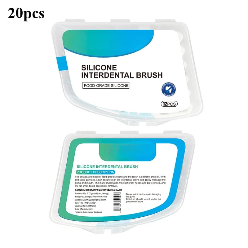 Spazzolino interdentale in silicone Spazzolino interdentale Pulizia orale Spazzolino sbiancante per denti delicato per uso alimentare Bellezza Salute