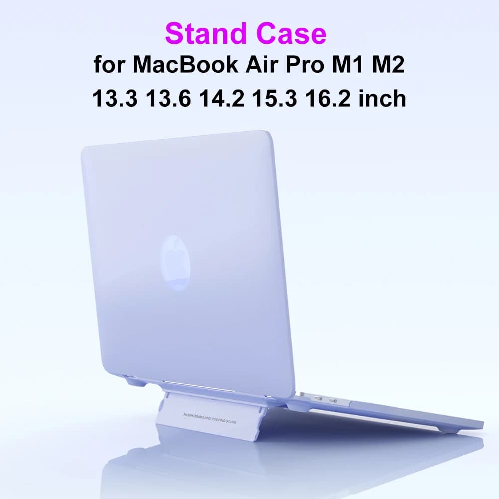Custodia con supporto di raffreddamento per MacBook Air M3 Custodia 2022 Mac Book Pro 13 Cover 2023 M2 Air 15 Pro 14 16 M4 Laptop Funda