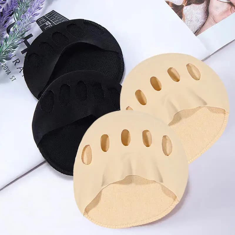 2 Pezzi Cuscinetti per l'Anteriore del Piede a Cinque Dita per Donna, Mezze Solette per Tacchi Alti, Cuscinetti Massaggianti Assorbenti per Dolori ai Piedi