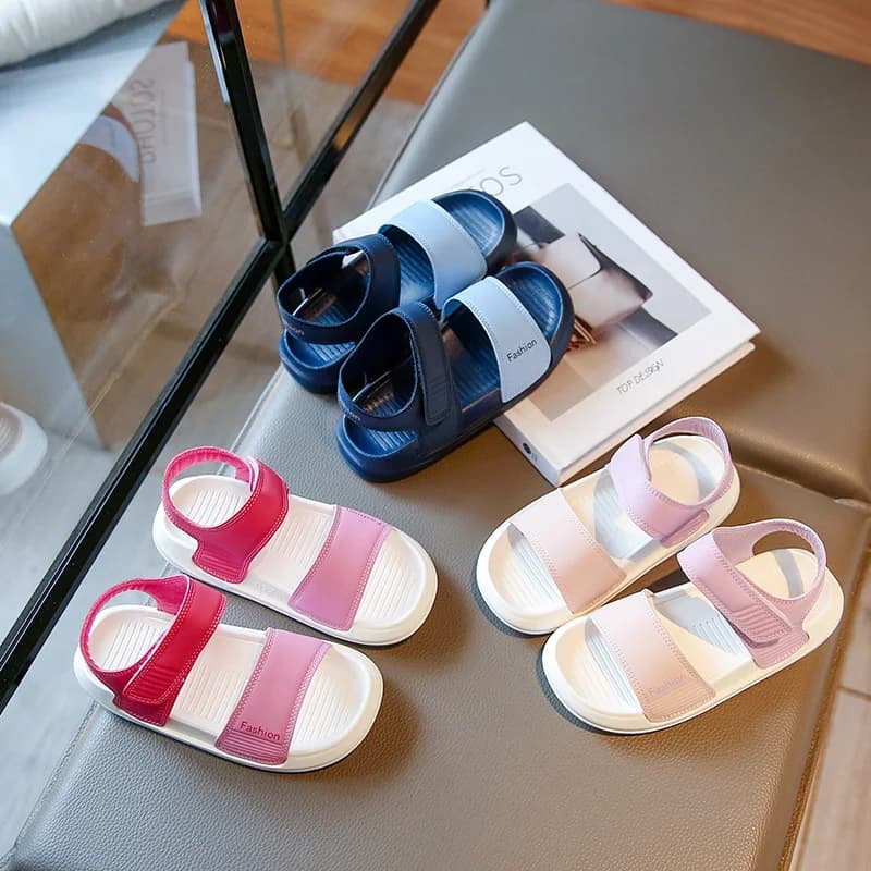 Sandali per Bambini Antiscivolo con Punta Aperta, Scarpe Basse Nuove 2026, Sandali Estivi da Spiaggia per Bambini e Bambine con Suola Morbida Antiscivolo