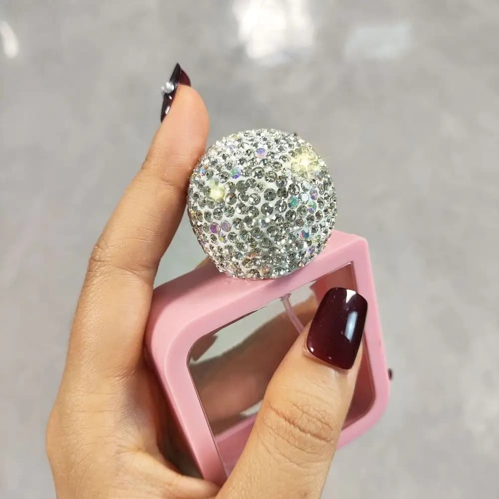 Creative Rhinestone Bottle Refillable Portable Rhinestone Oil Diffuser Bottle Leak-proof Empty Empty Bottle Container
