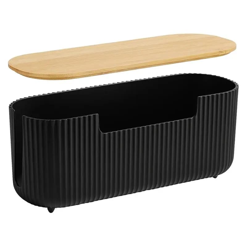 ABZV-Cable Tidy Box-Desk For Organizing Cords, Strips And USB Hubs-Cable Management Box