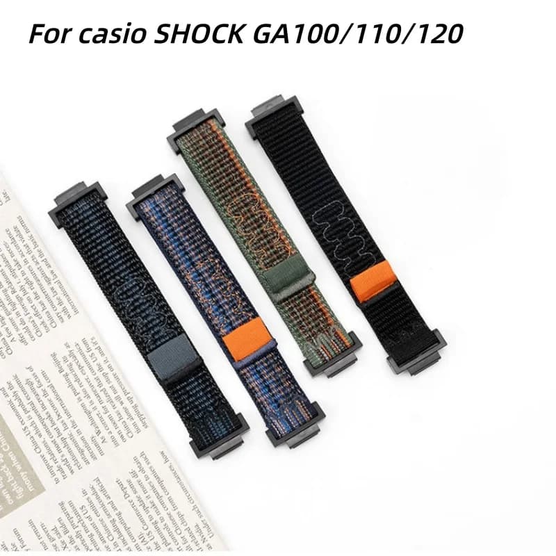 16mm Sports Alpine Trail Loop watch Strap Nylon Weaving Bracelet For Casio G-SHOCK GA110 GA800 GAX-100 GAW-100 watchband
