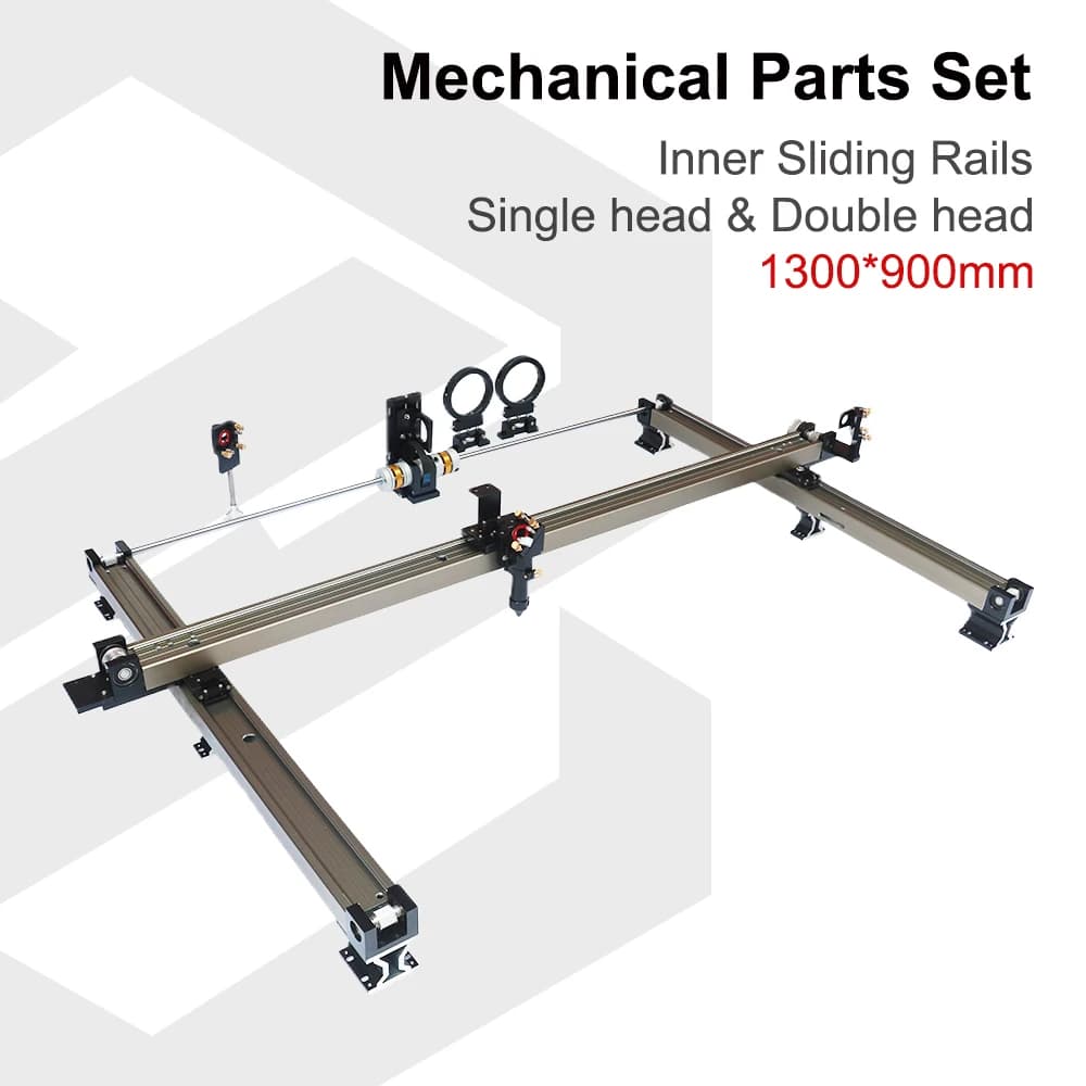HAOJIYI Mechanical Parts Set 1300x900mm Mechanical Inner Sliding Rails Kits Parts DIY for CO2 Laser Engraving Cutting Machine