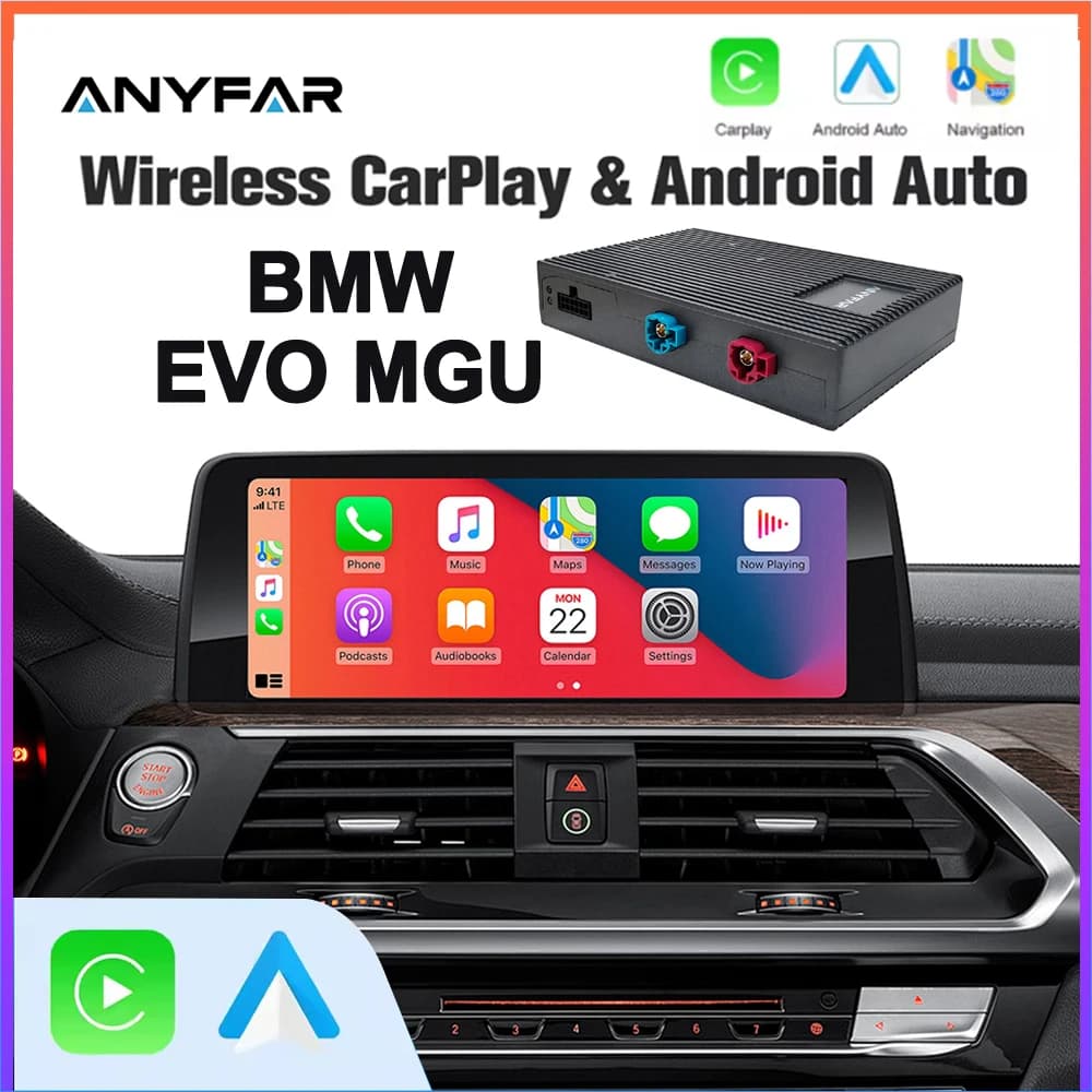 Wireless CarPlay Android Cars For BMW Series 1 2 F20 F22 F23 F45 2011-2020 NBT EVO With rear camera