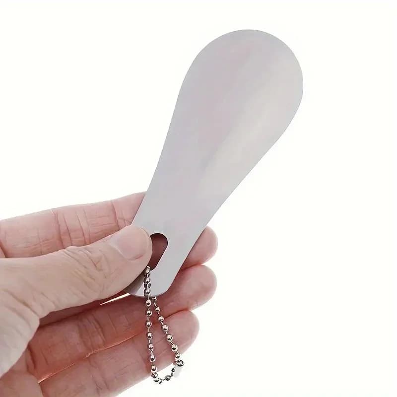 1 piece stainless steel metal shoe shoe, portable shoe shoe, shoe use aid, essential for home travel